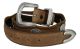 American Indian Coin Leather Western Concho Belt by Diamond V Texas Star