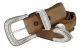 American Indian Coin Leather Western Concho Belt by Diamond V Texas Star