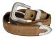 Arlington Western Coin Concho Leather Belt by Diamond V Texas Star