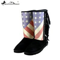 BST-US02 Montana West American Pride Collection Boots -Black