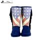 BST-US02 Montana West American Pride Collection Boots -Navy and Red