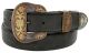 Cowboy Western Antique Buckle Edge Stitch Western Leather Belts by Diamond V Texas Star