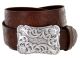 Cowtown Western Tooled Full Grain Leather Belt by Diamond V Texas Star