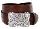 Cowtown Western Tooled Full Grain Leather Belt by Diamond V Texas Star