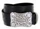 Cowtown Western Tooled Full Grain Leather Belt by Diamond V Texas Star