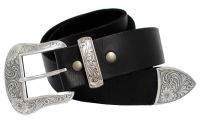 Dallas Changeable Buckle Full Grain Western Leather Belts by Diamond V Texas Star