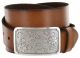 Denver Western Full Grain Leather Casual Belt by Diamond V Texas Star