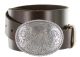 El Paso Western Trophy Buckle Full Grain Leather Casual Western Belt