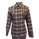 Rockmount Ranch Wear Women's Shadow Plaid Dobby Lurex Western Shirt