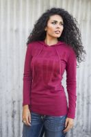 Give Others a Leg UP! Cowgirl Smarts Lipstick Hoodie T-1824