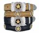 Gold Star Concho Western Belt by Diamond V Texas Star