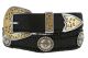 Laredo Longhorn Steer Berry Concho Western Belts by Diamond V Texas Star