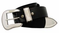 Mountain Ridge Men's Western Full Grain Leather Belt 1 1/2" Wide by Diamond V Texas Star