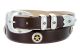 Presidential Gold Star Concho Western Leather Belt by Diamond V Texas Star