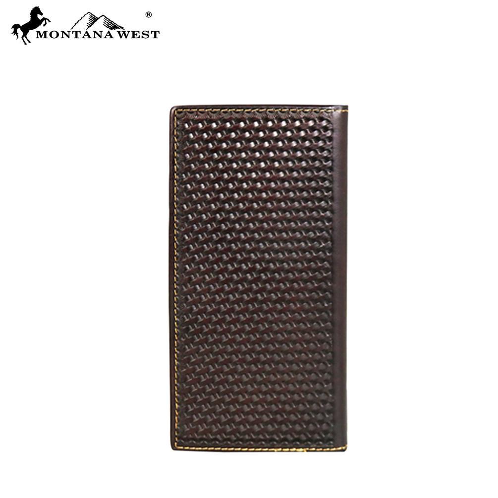 Genuine Tooled Leather Collection Phone Charging Men&#39;s PWL-W011 Wallet