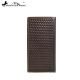 Genuine Tooled Leather Collection Phone Charging Men's  PWL-W011 Wallet