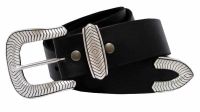 Randy Men's Western Full Grain Leather Belt by Diamond V Texas Star