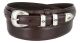 DVB513 Oil Tanned Leather Western Ranger Belt by Diamond V Texas Star