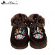 Montana West Moccasins Embroidered Collection-Coffee
