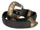Western Belt Berry Concho Scalloped Leather Belt by Diamond V Texas Star