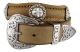 Silver Cross Berry Concho Western Belts by Diamond V Texas Star