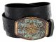 New Orleans Western Tooled Full Grain Leather Belt by Diamond V Texas Star