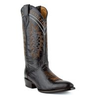 Apache Leather Western Western Boots with Round Toe | Ferrini Boots - Ferrini USA (Apache Colors: Black, Apache Sizes: 8D)