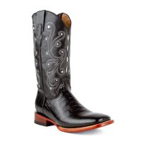 Mustang Rich Leather Alligator Western Boots | Ferrini Boots - Ferrini USA (Ferrini Sizes: 7D, Ferrini Colors: Black)
