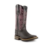 Maverick - Leather Ladies Cowboy Boot S-Toe | Ferrini Boots (Ferrini Sizes: 6B, Ferrini Colors: Black)