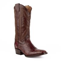 Stallion Aligator Belly Exotic French Toe Cowboy Boot | Ferrini Boots - Ferrini USA (Ferrini Sizes: 8D, Ferrini Colors: Chocolate)