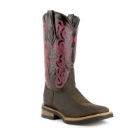 Maverick - Leather Ladies Cowboy Boot S-Toe | Ferrini Boots (Ferrini Sizes: 6B, Ferrini Colors: Chocolate)