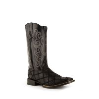 Pinto Leather Square Toe Western Boots | Ferrini USA (Ferrini Sizes: 8D, Ferrini Colors: Black)