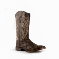 Pinto Leather Square Toe Western Boots | Ferrini USA (Ferrini Sizes: 10D, Ferrini Colors: Chocolate)
