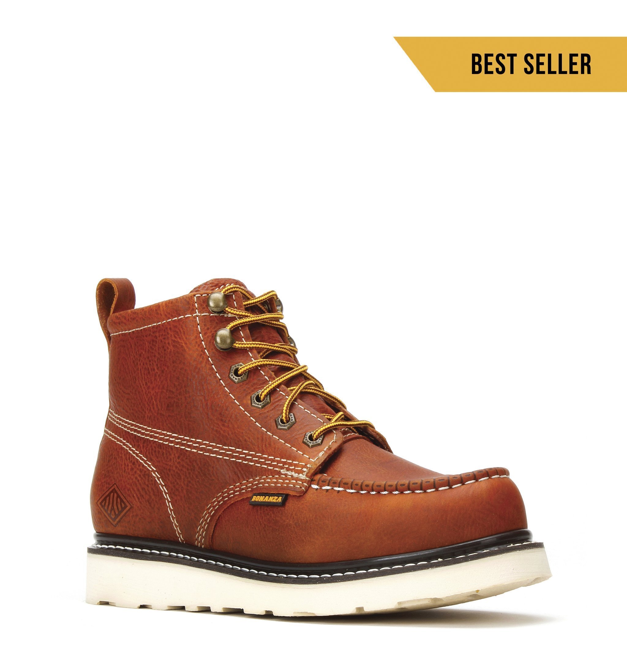 wedge sole steel toe work boots