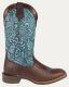 Women's All-Around Square Toe Floral Embossed - Dark Chocolate