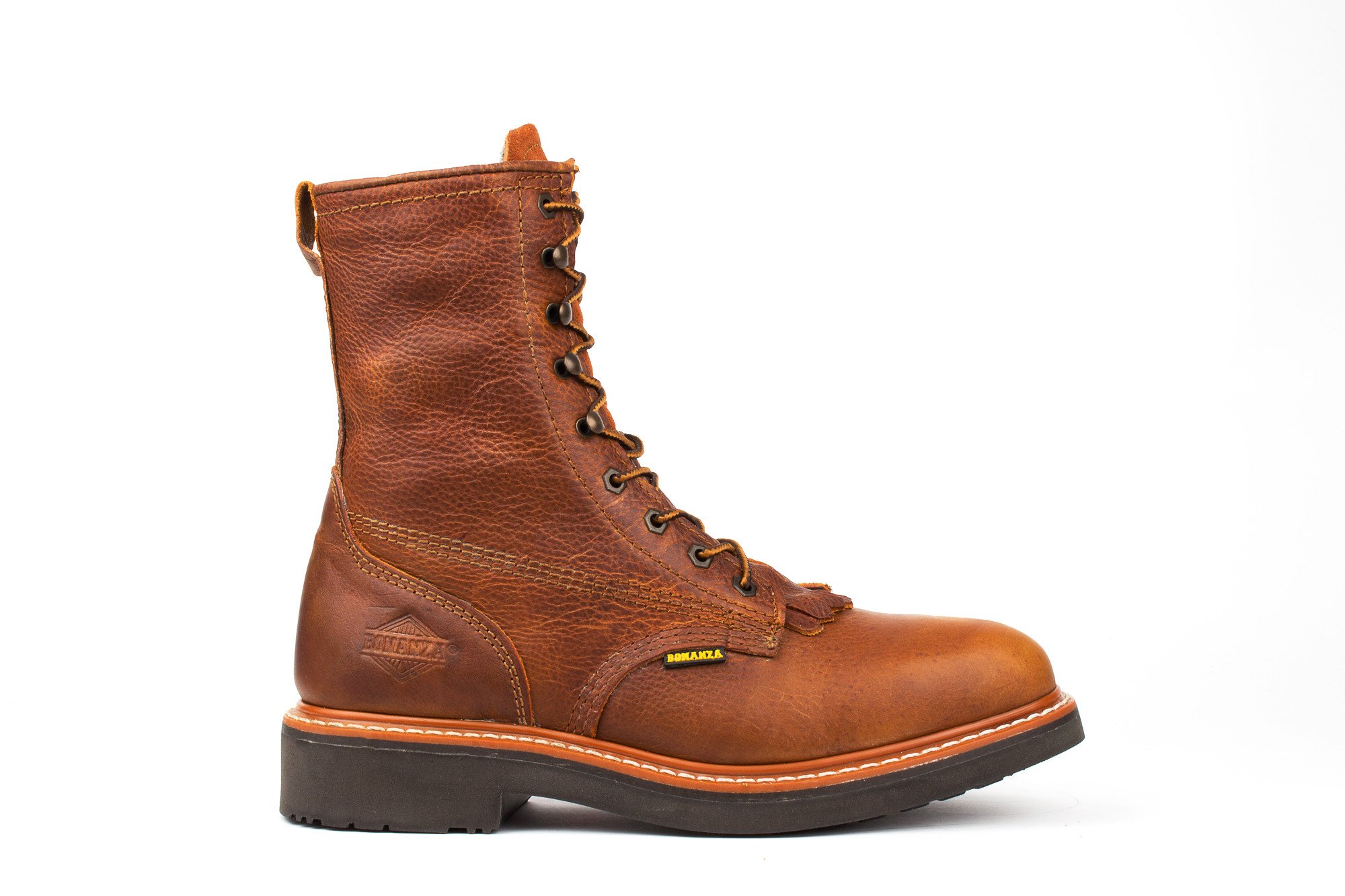 BA817 Bonanza Work Boots 8" Kiltie Lacer Boot by Bonanza Boots