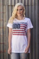 Barrel Flag Tee  TL-1713 (Bonanza  Sizes: X-Small)