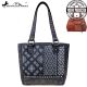 MW855G-8317 Montana West Embroidered Collection Concealed Carry Tote