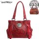 TR04G-8036A Trinity Ranch Tooled Design Concealed Handgun Collection Handbag