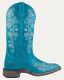 Womenâ€™s All-Around Boots Square Toe Frontier Floral - Turquoise